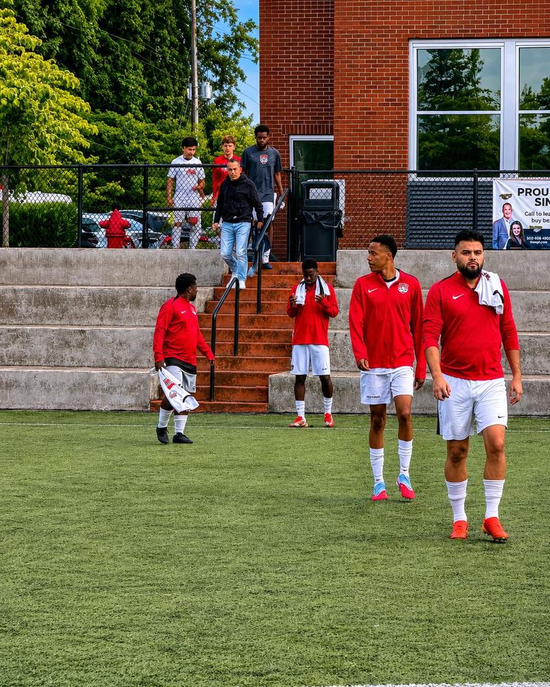 Out of the changing room and onto the field